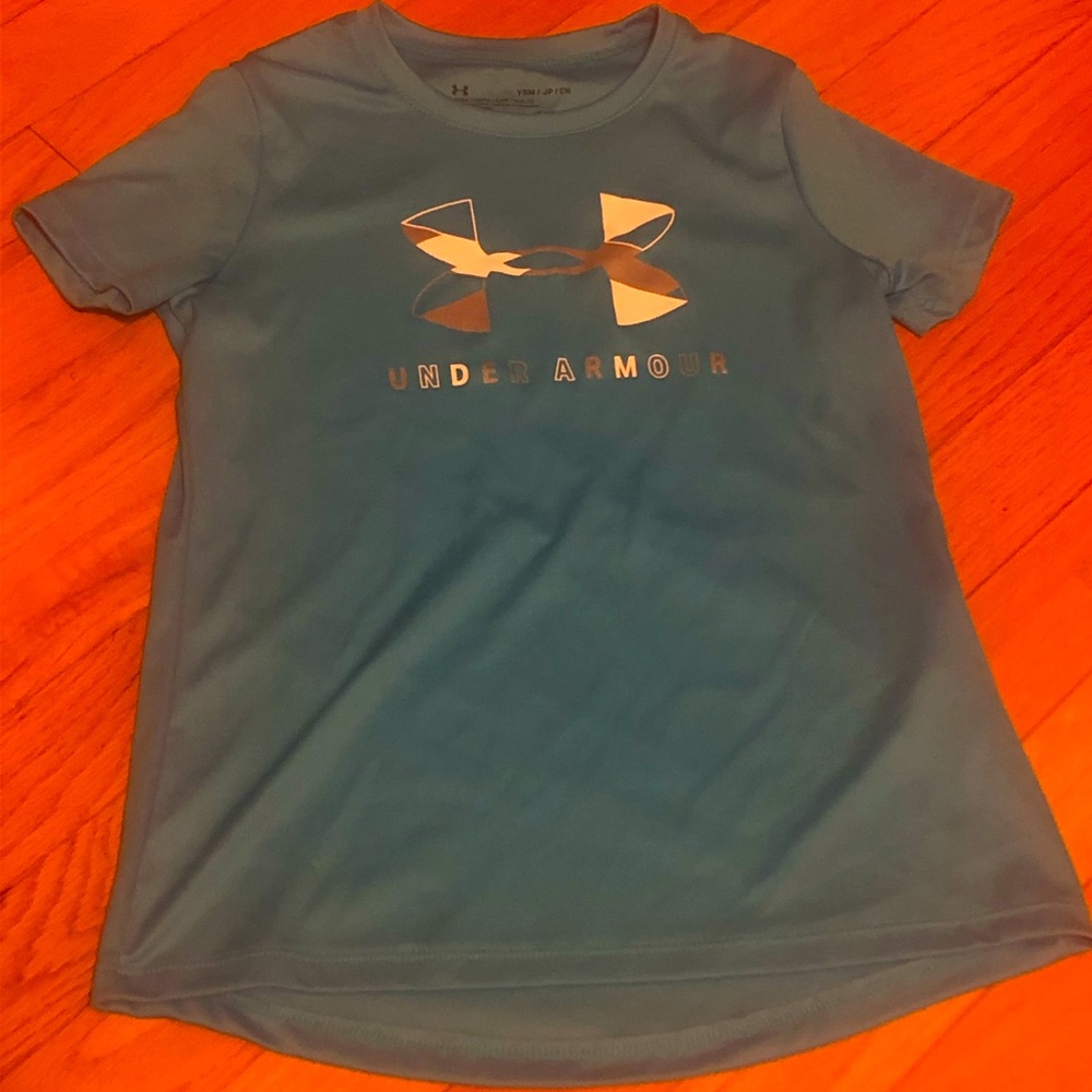 Girls under armour T-shirt-  teal/blue